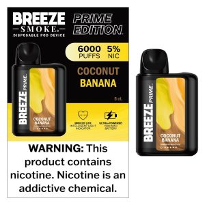BREEZE PRIME 6000 COCONUT BANANA 5CT