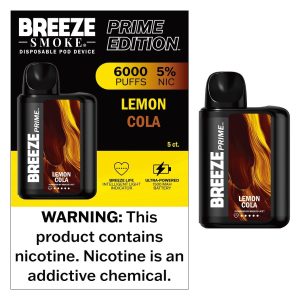 BREEZE PRIME 6000 LEMON COLA 5CT