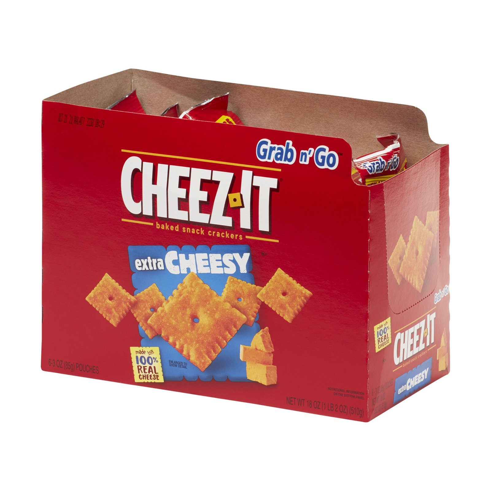 CHEEZ IT EXTRA CHEESY 6CT 3OZ