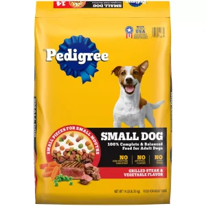 PEDIGREE SMALL DOG FOOD STEAK 3.5LBS 4CT TX