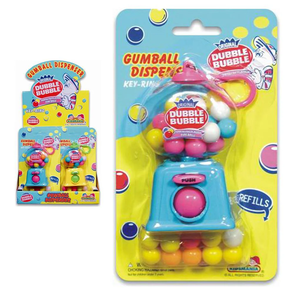 TOY DUBBLE BUBBLE GUMBAL DISPENSER 12CT