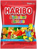 PEG HARIBO ALPHABET NEW