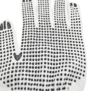 WHITE GLOVES WITH DOTS 12CT TX