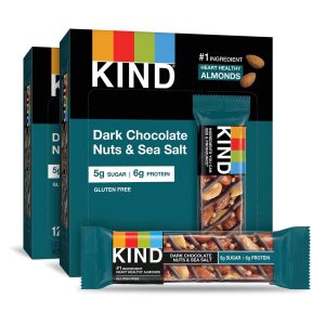 KIND BAR DARK CHOCOLATE NUTS AND SEA SALT