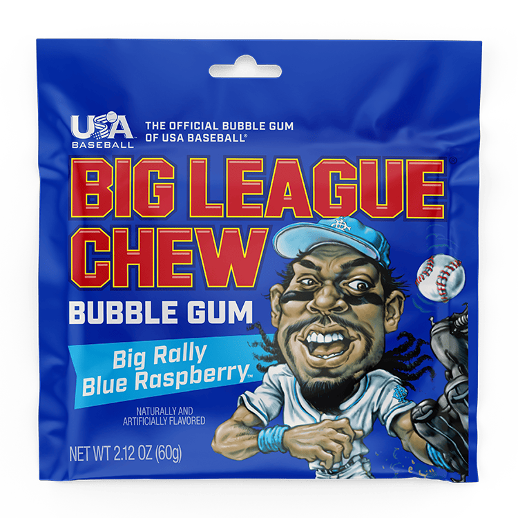 BIG LEAGUE CHEW BLUE RASPBERRY