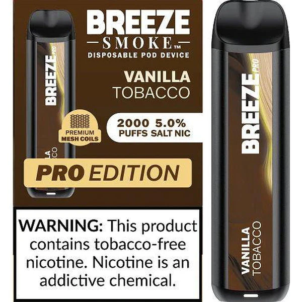 BREEZE PRO 2000 TOBACCO VANILLA 10CT