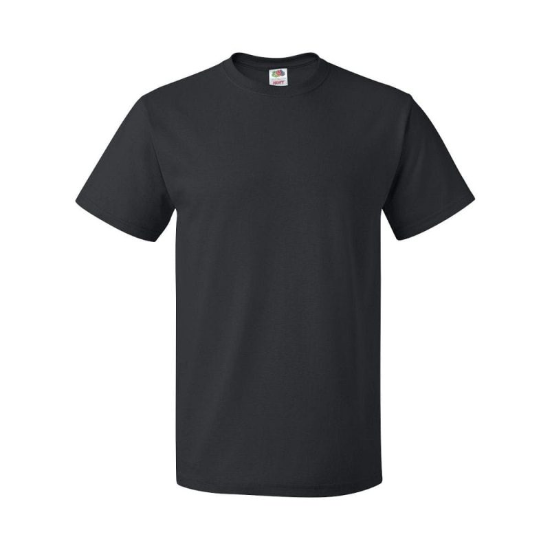 T SHIRT V NECK SHORT BLACK MEDIUM