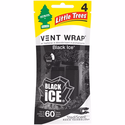 AIR FRESHNER VENT WRAP BL ICE 4CT