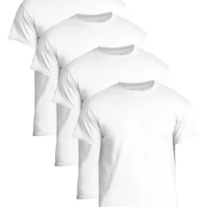 T-SHIRT V NECK SHORT WHITE 4X