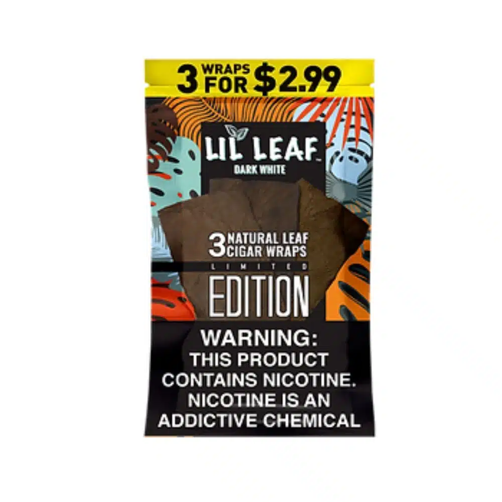 LIL LEAF 3PK PP2.99 DARK WHITE 10CT