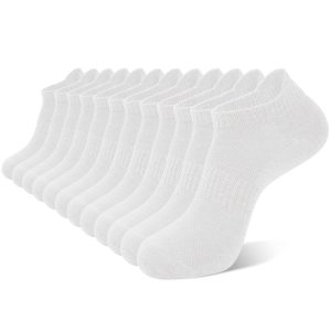 SOCKS ANKLE WHITE 12CT