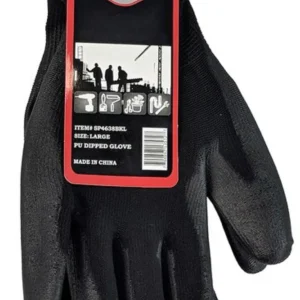 B&G GLOVES BLACK 12CT TX