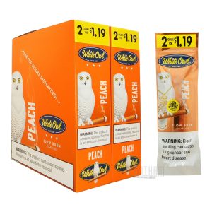 WHITE OWL CIGARELLO PEACH 2/1.19C 30CT