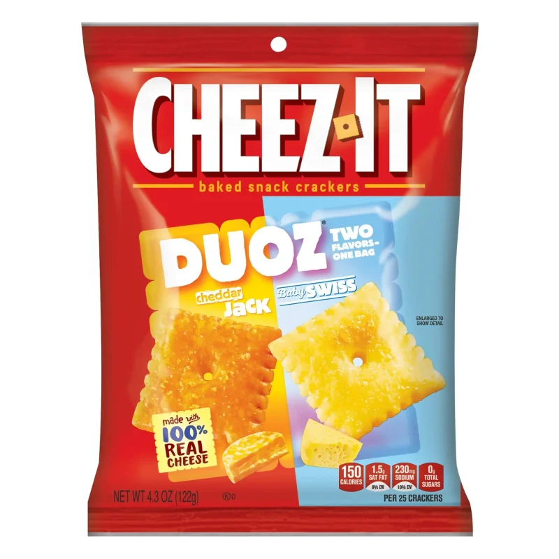 PEG CHEEZ IT DUOZ CH J AND BABY SWISS
