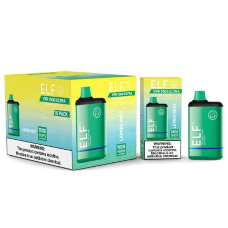 ELF BAR VAPE LEMON MINT 7K 10CT