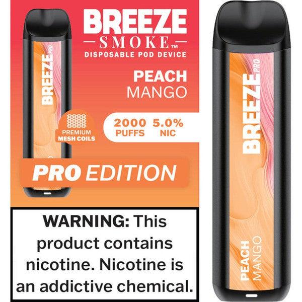 0 NICOTINE BREEZE PEACH MANGO 10CT