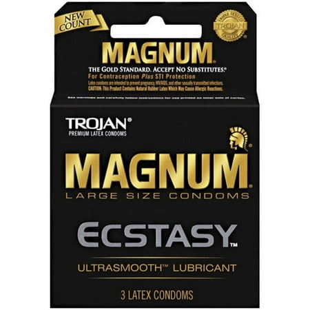 TROJAN ECSTACY BLK 6CT