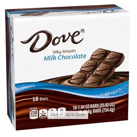 DOVE MILK CHOCOLATE 18CT - Image 2