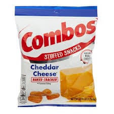 PEG COMBOS CHEDDAR CRACKER  6.3 OZ