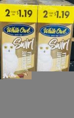 WHITE OWL CIGARELLO CHOC VANILLA 2/1.19C 30CT