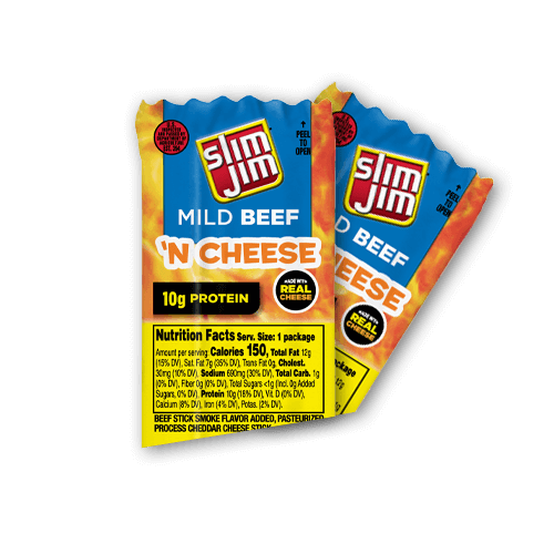 SLIM JIM MILD BEEF N CHEESE 18CT