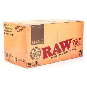 RAW CONE 32CT 3PK