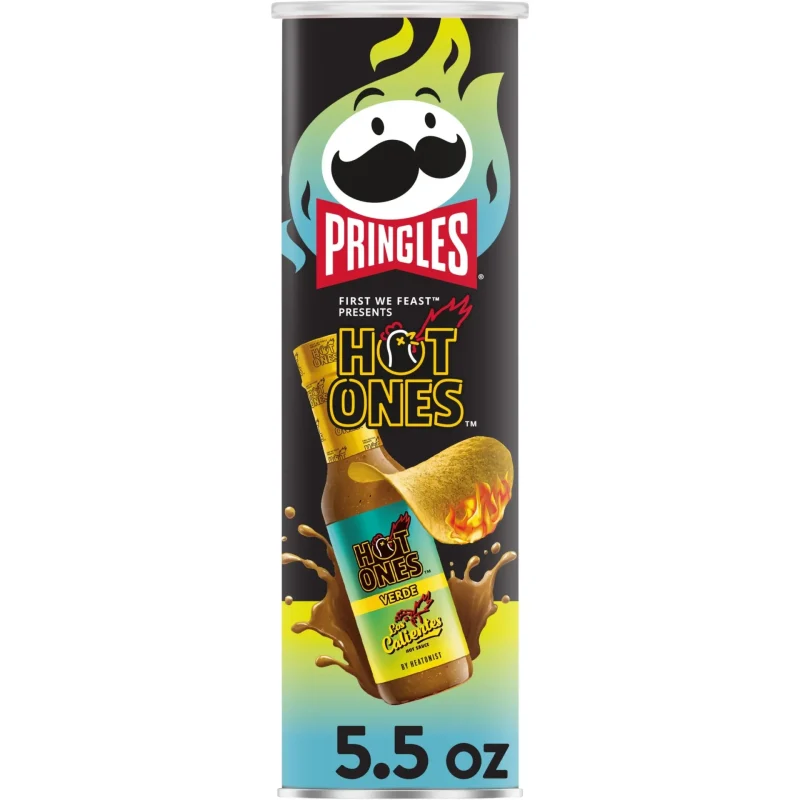 PRINGLES HOT ONES VERDE 5.68OZ
