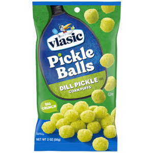 PEG VLASSIC PICKLE BALLS CORN PUFFS 2OZ
