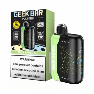 GEEK BAR PULSE X SOUR APPLE ICE 5CT
