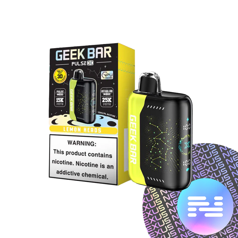 GEEK BAR PULSE X LEMON HEADS 5CT