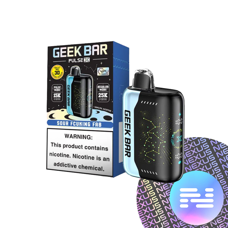 GEEK BAR PULSE X SOUR FCUKING FAB 5CT