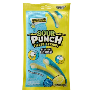 PEG SOUR PUNCH FILLED STRAWS BLUE LEMON