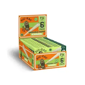 ZIG ZAG HEMP PAPER CONES 6PK 24CT