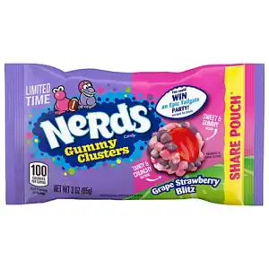 KING SIZE NERDS GUMMY CLUSTERS STRAWBERRY 12CT