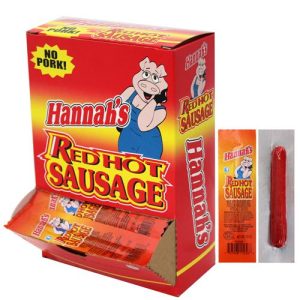 HANNAH RED HOT SAUSAGE 50CT