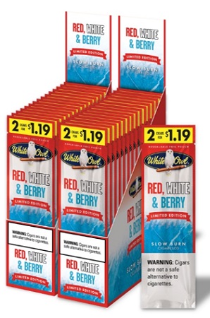 WHITE OWL CIGARELLO RED WHITE BERRY 2/1.19C 30CT