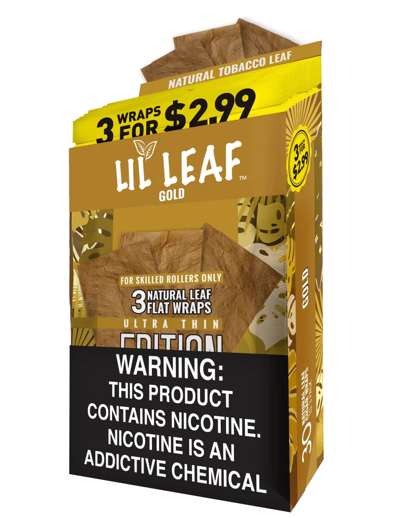 LIL LEAF 3PK PP2.99 GOLD 10CT