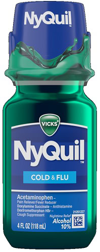 NYQUIL GREEN BOTTLES 4OZ NEW