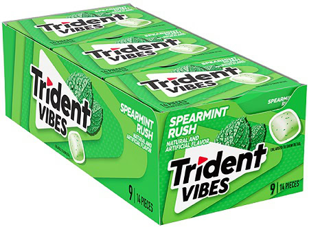TRIDENT VIBES PACK SOUR PATCH SPEARMINT RUSH 9CT