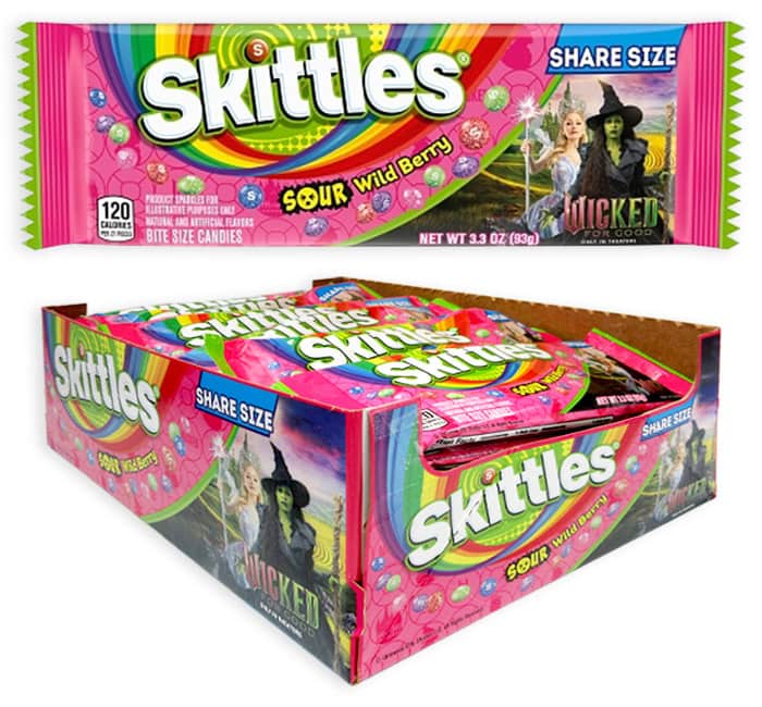 KING SIZE SKITTLES SOUR WILDBERRY 24CT NEW
