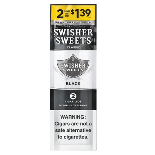 SWISHER BLACK 1.39 2PK  30CT