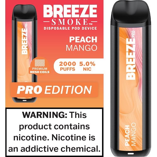 BREEZE PRO 2000 PEACH MANGO 10CT