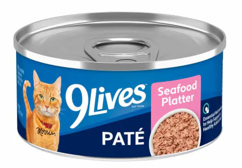 9 LIVES CAN PATE PINK TX
