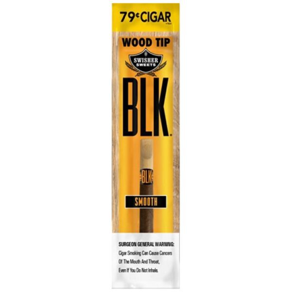 BLK SINGLE SMOOTH WOOD TIP .79 20CT