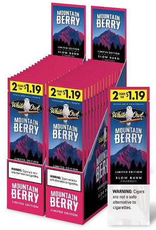 WHITE OWL CIGARELLO MOUNTAIN BERRY 2/1.19C 30CT