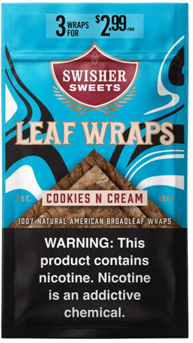 SWISHER WRAP COOKIES N CREAM 2.99 10CT