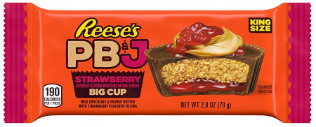 KING SIZE REESES BIG CUP PBJ STRAWBERRY 16CT