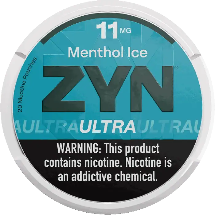 ZYN ULTRA 11MG MENTHOL ICE NIC POUCHES 5CT
