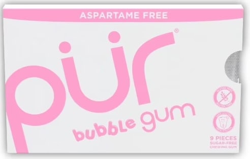 PUR GUM BUBBLEGUM 12CT