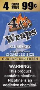 4 KINGS WRAP BLUEBERRY 4/99